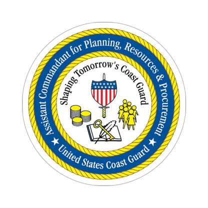 USCG Ast Comdt Plan Res & Proc (U.S. Coast Guard) STICKER Vinyl Die-Cut Decal 3 Inch - The Sticker Space