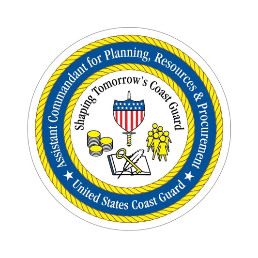 USCG Ast Comdt Plan Res & Proc (U.S. Coast Guard) STICKER Vinyl Die-Cut Decal 6 Inch - The Sticker Space
