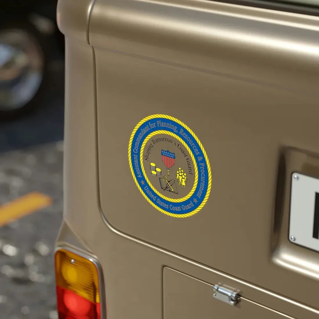 USCG Ast Comdt Plan Res & Proc (U.S. Coast Guard) Transparent STICKER Die-Cut Vinyl Decal - The Sticker Space