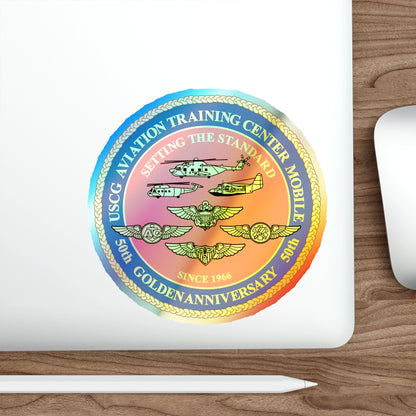 USCG Aviation Training Center Mobile (U.S. Coast Guard) Holographic STICKER Die-Cut Vinyl Decal-The Sticker Space