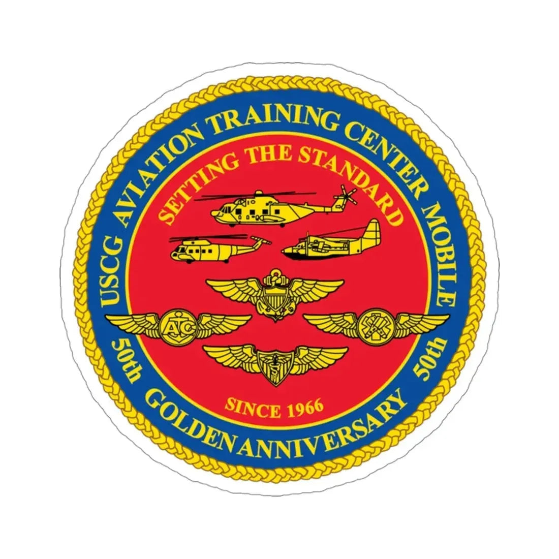 USCG Aviation Training Center Mobile (U.S. Coast Guard) STICKER Vinyl Die-Cut Decal 3 Inch - The Sticker Space