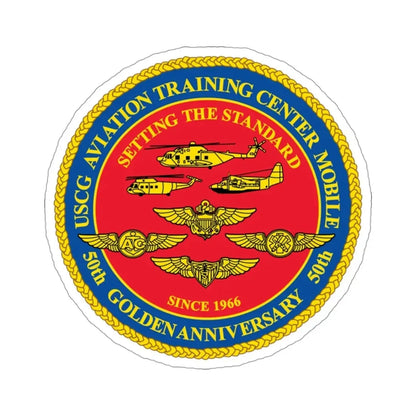 USCG Aviation Training Center Mobile (U.S. Coast Guard) STICKER Vinyl Die-Cut Decal 3 Inch - The Sticker Space