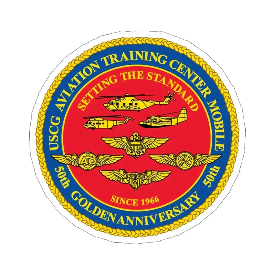 USCG Aviation Training Center Mobile (U.S. Coast Guard) STICKER Vinyl Die-Cut Decal 4 Inch - The Sticker Space