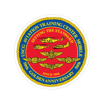 USCG Aviation Training Center Mobile (U.S. Coast Guard) Transparent STICKER Die-Cut Vinyl Decal 2 Inch - The Sticker Space
