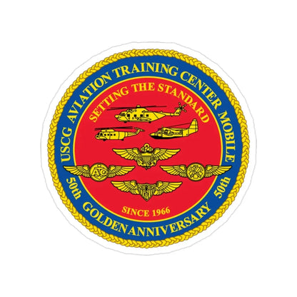 USCG Aviation Training Center Mobile (U.S. Coast Guard) Transparent STICKER Die-Cut Vinyl Decal 2 Inch - The Sticker Space