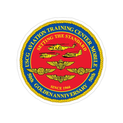 USCG Aviation Training Center Mobile (U.S. Coast Guard) Transparent STICKER Die-Cut Vinyl Decal 6 Inch - The Sticker Space
