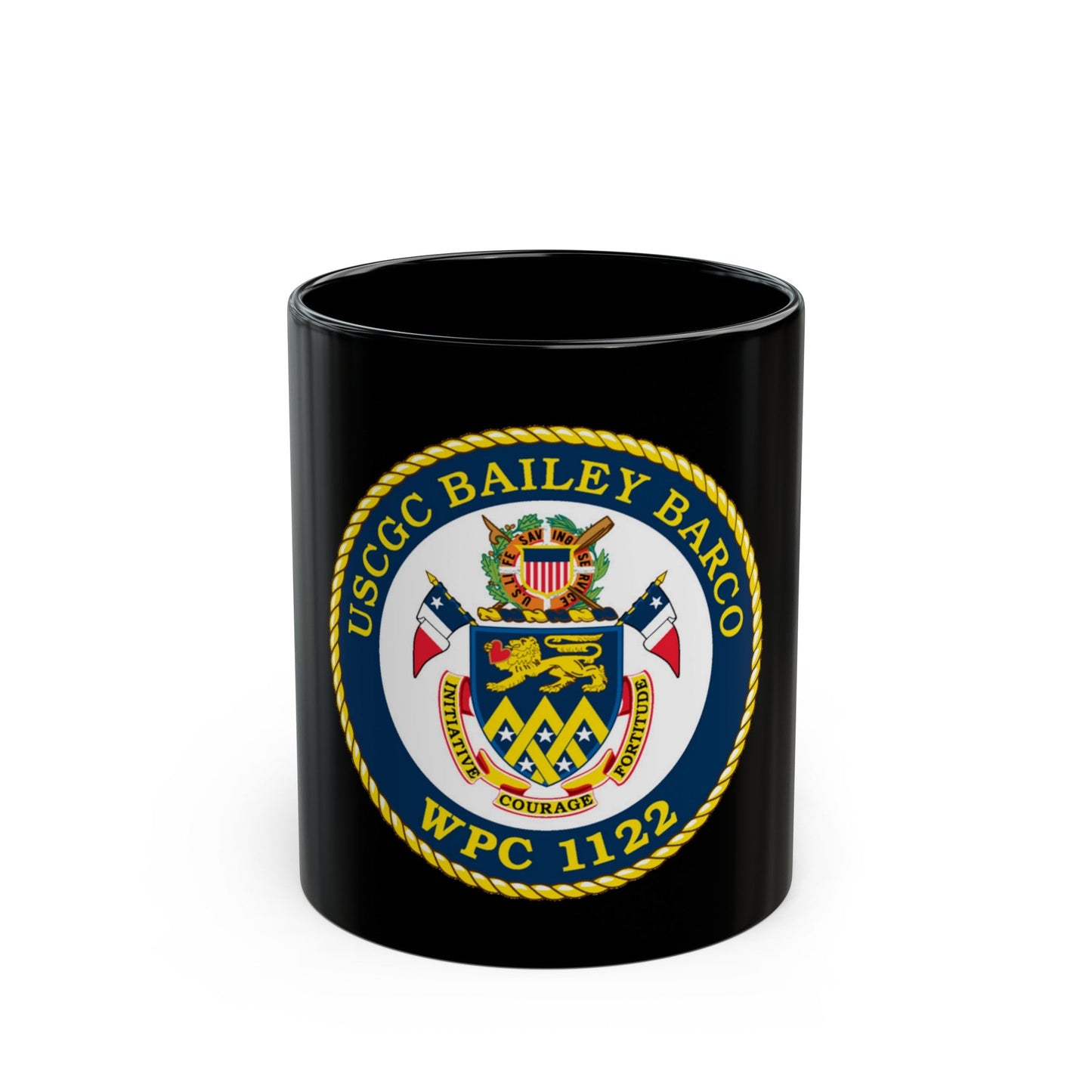 USCG Bailey Barco WPC 1122 (U.S. Coast Guard) Black Coffee Mug-11oz-The Sticker Space