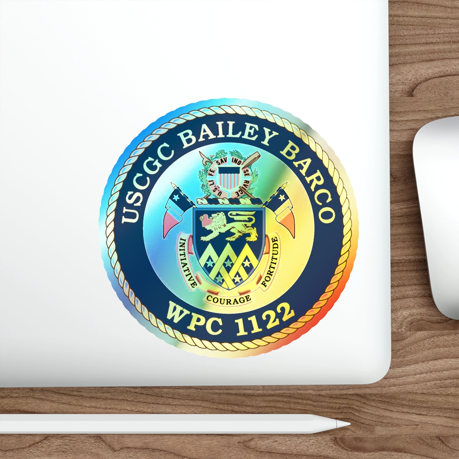 USCG Bailey Barco WPC 1122 (U.S. Coast Guard) Holographic STICKER Die-Cut Vinyl Decal-The Sticker Space