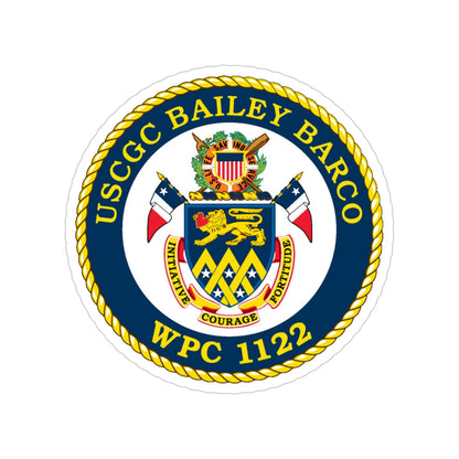 USCG Bailey Barco WPC 1122 (U.S. Coast Guard) Transparent STICKER Die-Cut Vinyl Decal-5 Inch-The Sticker Space