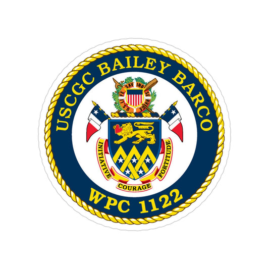 USCG Bailey Barco WPC 1122 (U.S. Coast Guard) Transparent STICKER Die-Cut Vinyl Decal-6 Inch-The Sticker Space