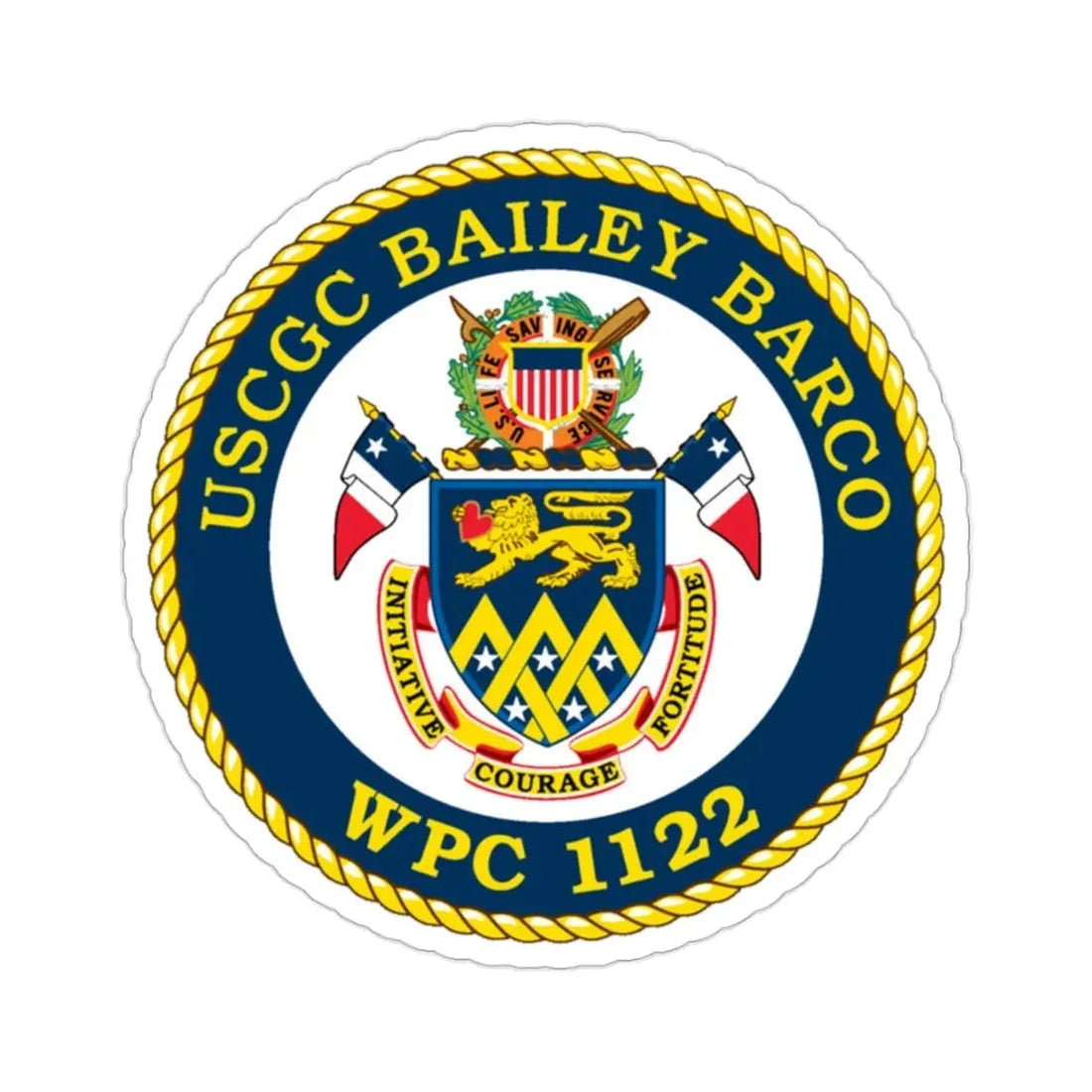 USCG Bailey Barco WPC 1122 (U.S. Coast Guard) STICKER Vinyl Die-Cut Decal 2 Inch - The Sticker Space