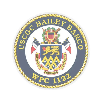 USCG Bailey Barco WPC 1122 (U.S. Coast Guard) STICKER Vinyl Kiss-Cut Decal 3 Inch Transparent - The Sticker Space