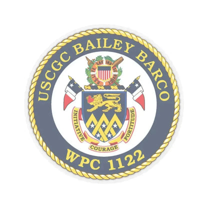 USCG Bailey Barco WPC 1122 (U.S. Coast Guard) STICKER Vinyl Kiss-Cut Decal 6 Inch Transparent - The Sticker Space