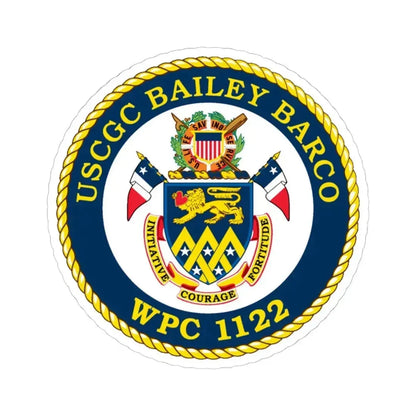 USCG Bailey Barco WPC 1122 (U.S. Coast Guard) STICKER Vinyl Kiss-Cut Decal 6 Inch White - The Sticker Space