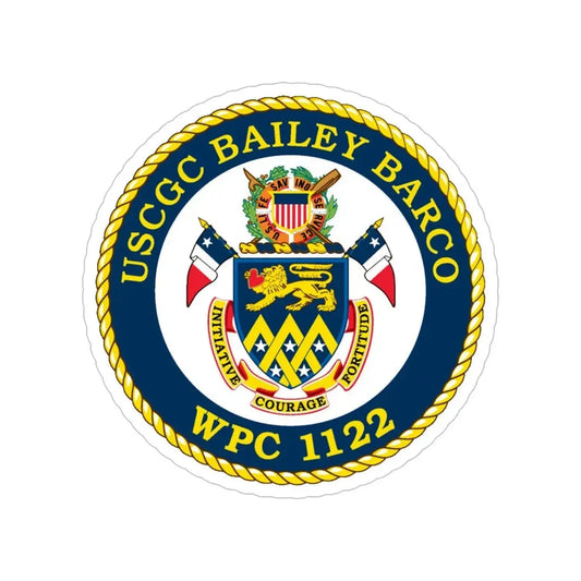USCG Bailey Barco WPC 1122 (U.S. Coast Guard) Transparent STICKER Die-Cut Vinyl Decal 6 Inch - The Sticker Space