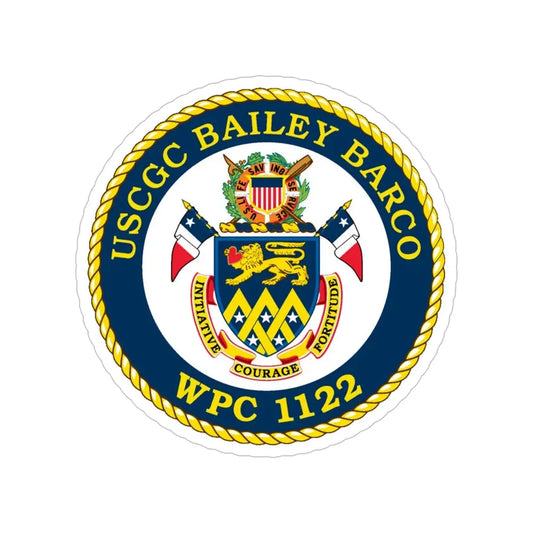 USCG Bailey Barco WPC 1122 (U.S. Coast Guard) Transparent STICKER Die-Cut Vinyl Decal 6 Inch - The Sticker Space
