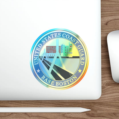 USCG Base Boston (U.S. Coast Guard) Holographic STICKER Die-Cut Vinyl Decal-The Sticker Space