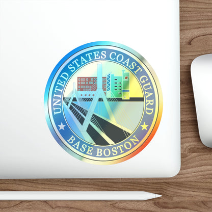 USCG Base Boston (U.S. Coast Guard) Holographic STICKER Die-Cut Vinyl Decal-The Sticker Space