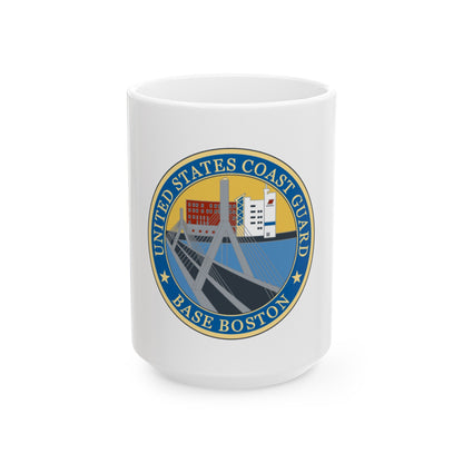 USCG Base Boston (U.S. Coast Guard) White Coffee Mug-15oz-The Sticker Space