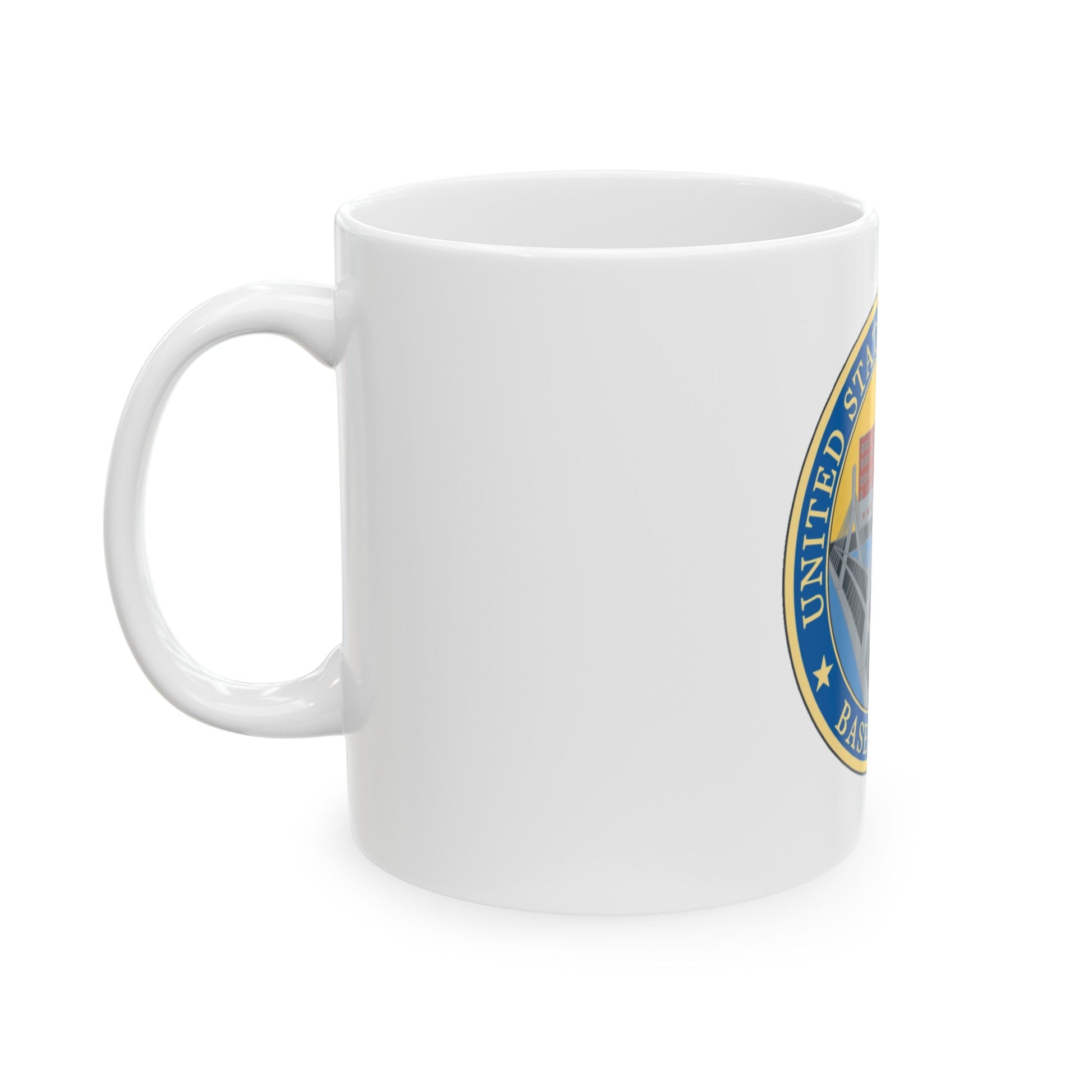 USCG Base Boston (U.S. Coast Guard) White Coffee Mug-The Sticker Space