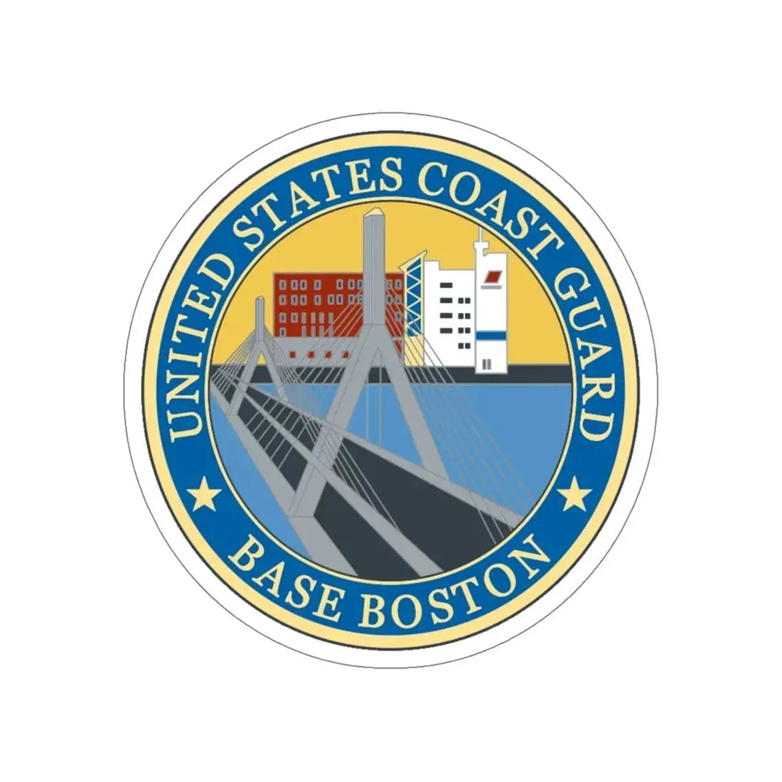 USCG Base Boston (U.S. Coast Guard) STICKER Vinyl Die-Cut Decal 5 Inch - The Sticker Space