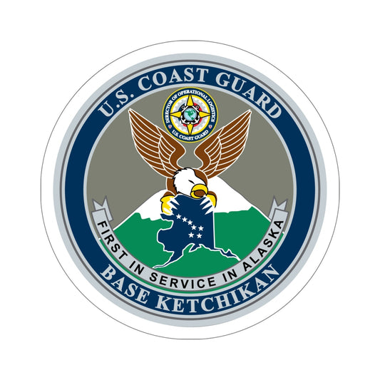 USCG Base Ketchikan (U.S. Coast Guard) STICKER Vinyl Die-Cut Decal-6 Inch-The Sticker Space