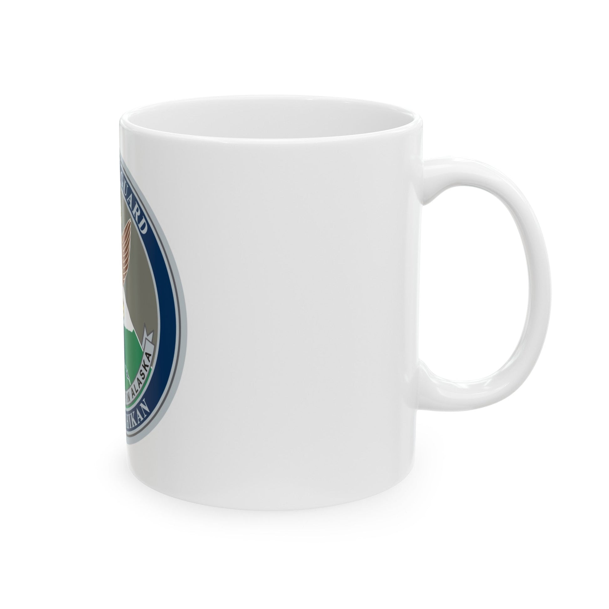 USCG Base Ketchikan (U.S. Coast Guard) White Coffee Mug-The Sticker Space