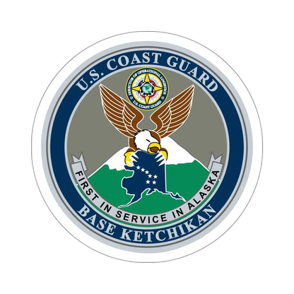 USCG Base Ketchikan (U.S. Coast Guard) STICKER Vinyl Die-Cut Decal 6 Inch - The Sticker Space