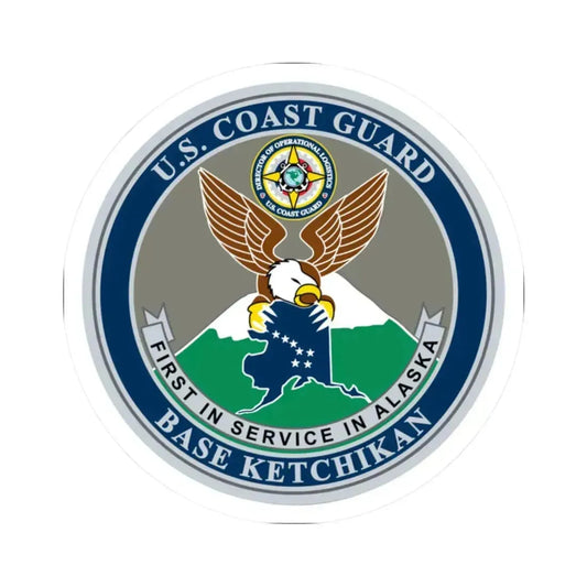 USCG Base Ketchikan (U.S. Coast Guard) STICKER Vinyl Kiss-Cut Decal 2 Inch White - The Sticker Space