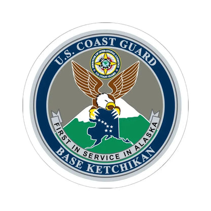 USCG Base Ketchikan (U.S. Coast Guard) STICKER Vinyl Kiss-Cut Decal 6 Inch White - The Sticker Space