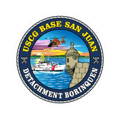 USCG Base San Juan (U.S. Coast Guard) STICKER Vinyl Kiss-Cut Decal - The Sticker Space