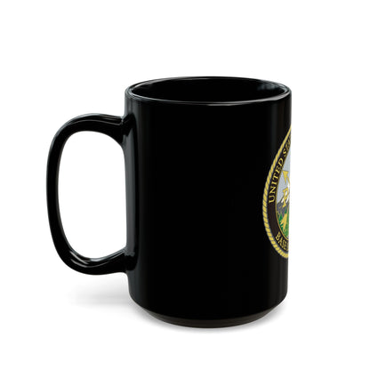 USCG Base Seattle (U.S. Coast Guard) Black Coffee Mug-The Sticker Space