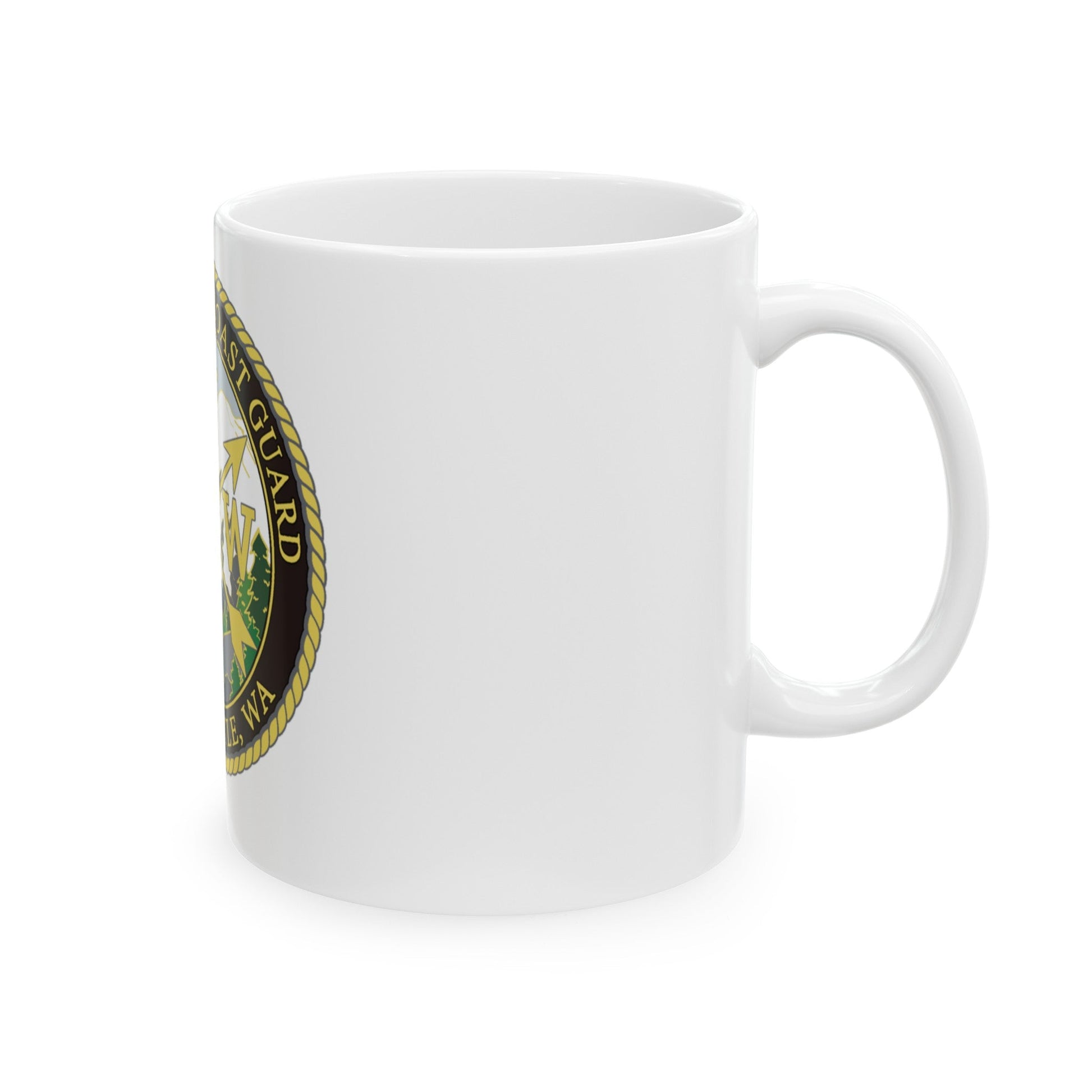 USCG Base Seattle (U.S. Coast Guard) White Coffee Mug-The Sticker Space