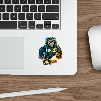 USCG Bear (U.S. Coast Guard) Holographic STICKER Die-Cut Vinyl Decal-The Sticker Space