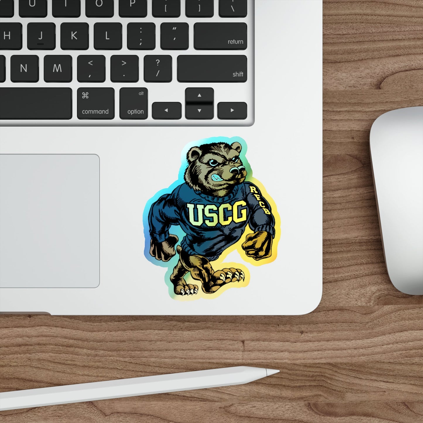 USCG Bear (U.S. Coast Guard) Holographic STICKER Die-Cut Vinyl Decal-The Sticker Space