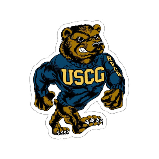 USCG Bear (U.S. Coast Guard) STICKER Vinyl Die-Cut Decal 6 Inch - The Sticker Space