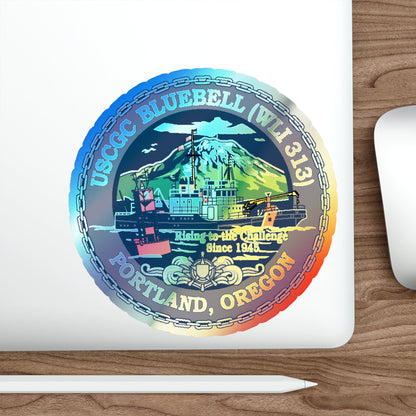 USCG Bluebell WLI 313 Portland Oregon (U.S. Coast Guard) Holographic STICKER Die-Cut Vinyl Decal-The Sticker Space