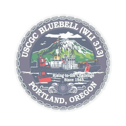USCG Bluebell WLI 313 Portland Oregon (U.S. Coast Guard) STICKER Vinyl Kiss-Cut Decal 3 Inch Transparent - The Sticker Space