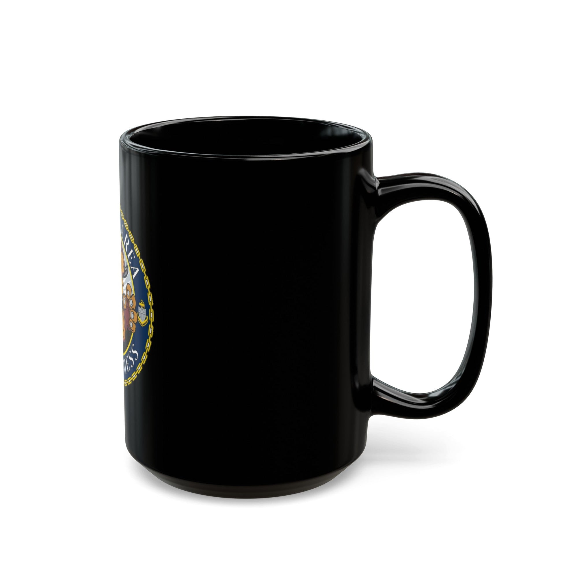 USCG Buffalo Area Cheifs Mess (U.S. Coast Guard) Black Coffee Mug-The Sticker Space