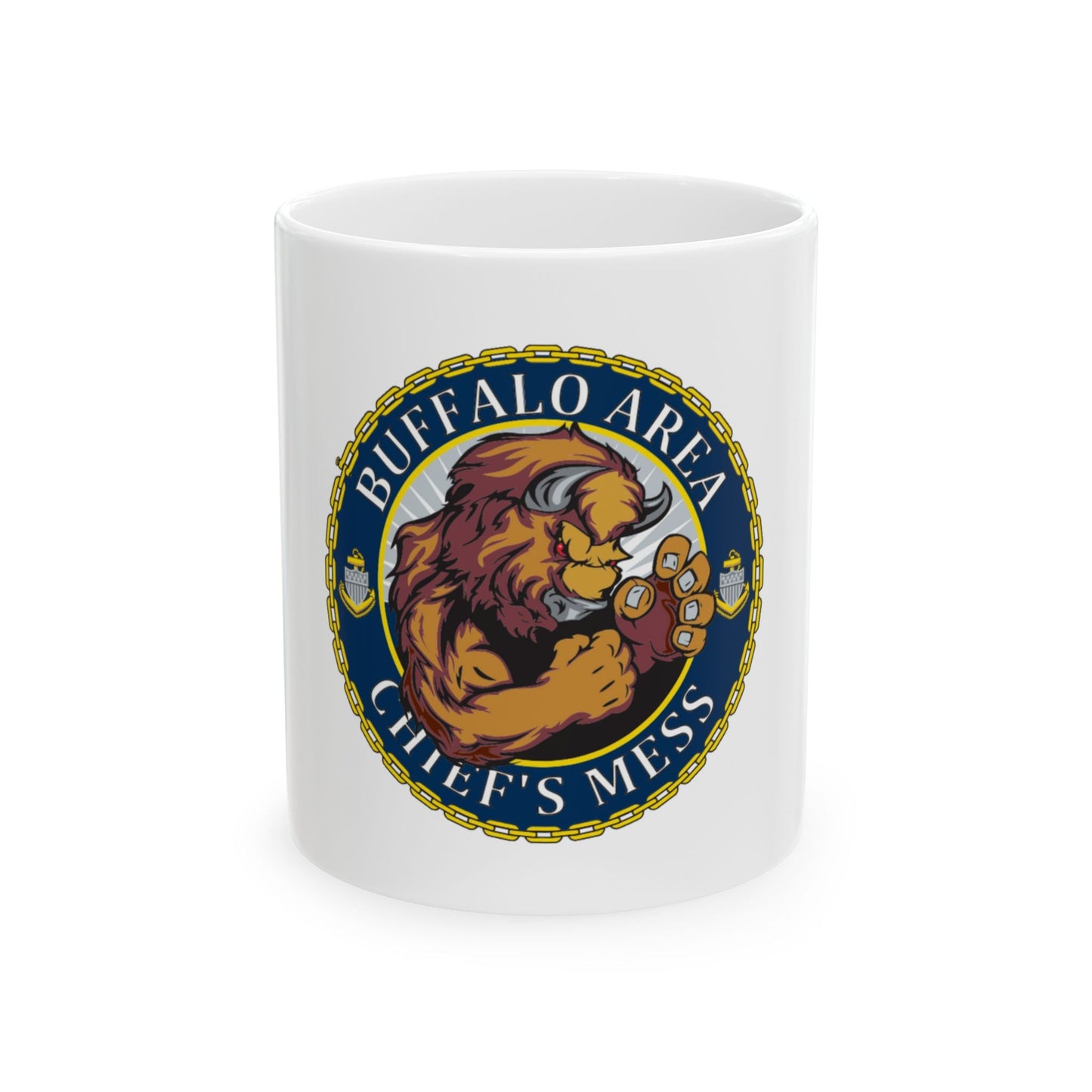 USCG Buffalo Area Cheifs Mess (U.S. Coast Guard) White Coffee Mug