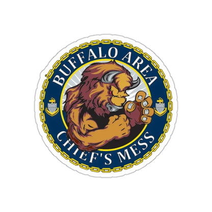 USCG Buffalo Area Cheifs Mess (U.S. Coast Guard) STICKER Vinyl Kiss-Cut Decal 2 Inch White - The Sticker Space