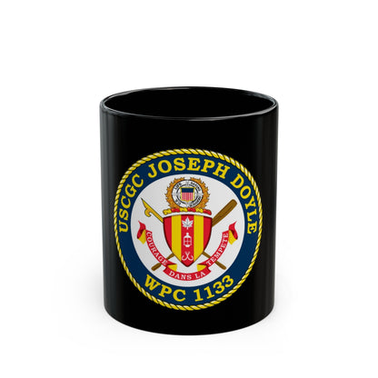 USCG C JOSEPH DOYLE W PC 1133 (U.S. Coast Guard) Black Coffee Mug-11oz-The Sticker Space