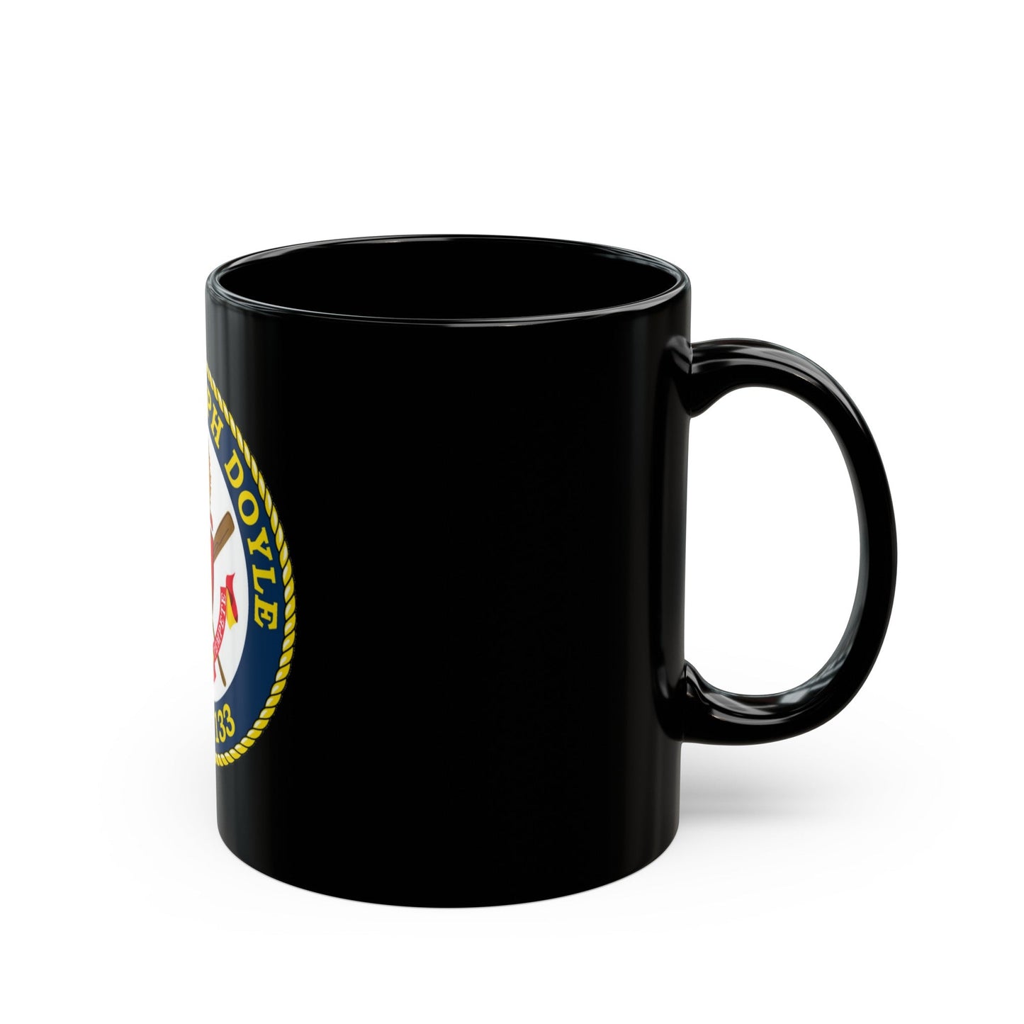 USCG C JOSEPH DOYLE W PC 1133 (U.S. Coast Guard) Black Coffee Mug-The Sticker Space