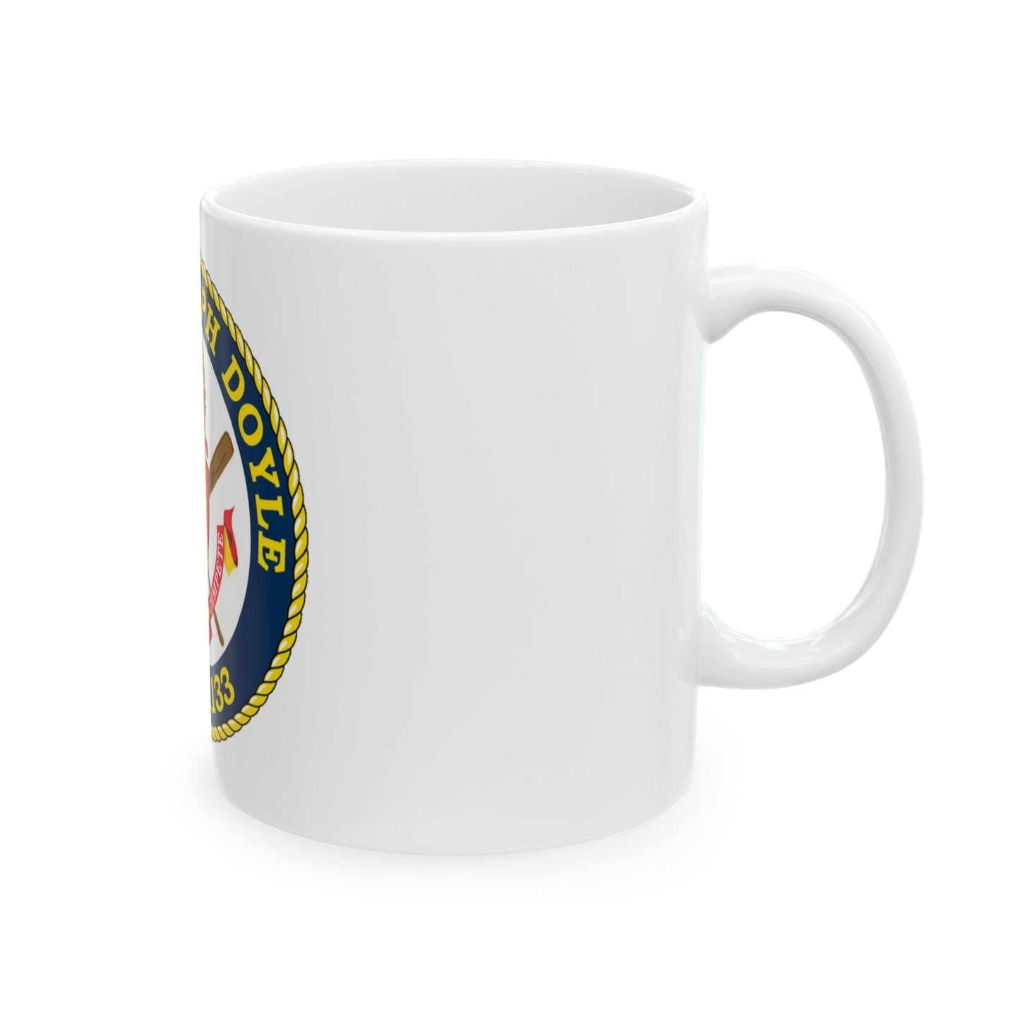 USCG C JOSEPH DOYLE W PC 1133 (U.S. Coast Guard) White Coffee Mug-The Sticker Space