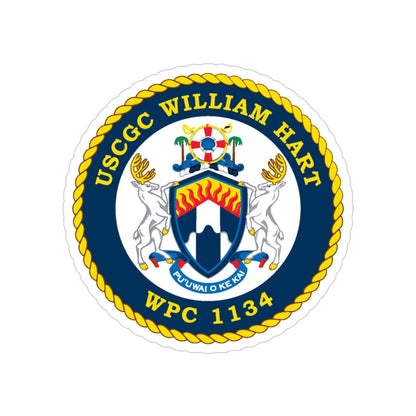 USCG C William Hart WPC 1134 (U.S. Coast Guard) Transparent STICKER Die-Cut Vinyl Decal-4 Inch-The Sticker Space