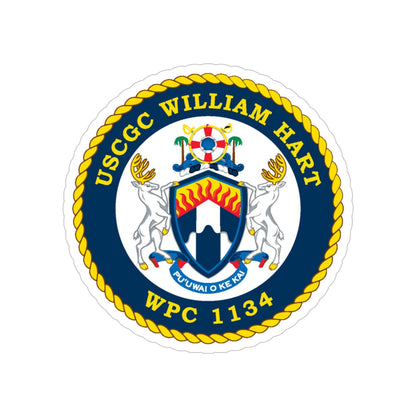 USCG C William Hart WPC 1134 (U.S. Coast Guard) Transparent STICKER Die-Cut Vinyl Decal-5 Inch-The Sticker Space