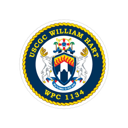 USCG C William Hart WPC 1134 (U.S. Coast Guard) Transparent STICKER Die-Cut Vinyl Decal-6 Inch-The Sticker Space