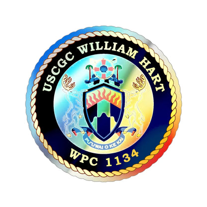 USCG C William Hart WPC 1134 (U.S. Coast Guard) Holographic STICKER Die-Cut Vinyl Decal 3 Inch Holographic - The Sticker Space