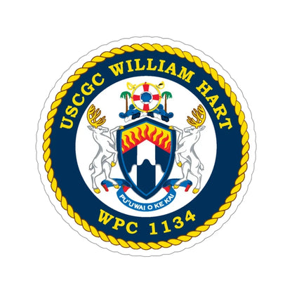 USCG C William Hart WPC 1134 (U.S. Coast Guard) STICKER Vinyl Die-Cut Decal 4 Inch - The Sticker Space