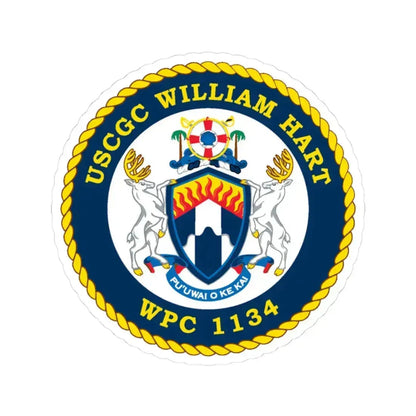 USCG C William Hart WPC 1134 (U.S. Coast Guard) STICKER Vinyl Kiss-Cut Decal 3 Inch White - The Sticker Space